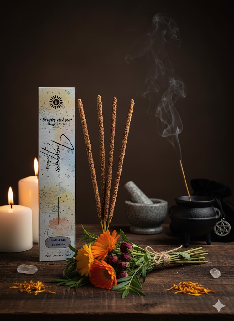 Incienso Ruda, Rosas y Calendula